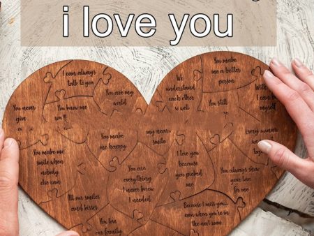 2024 New Valentine s Day Wooden Love Puzzle Resons Why I Love You Discount