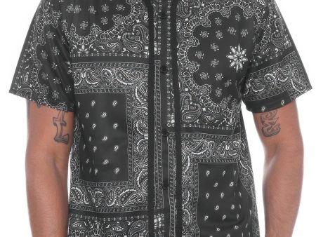 Bandana Print Baseball Jersey Online Sale