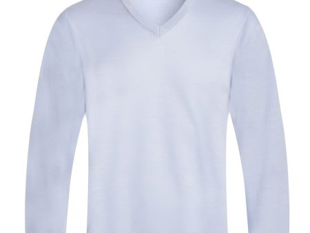 Solid V-neck Sweater For Sale