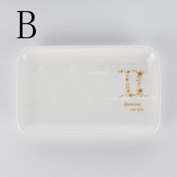 Creative Breakfast Plate Couple Ceramic Plate Cake Dessert Plate Household Dish Plate Online Sale