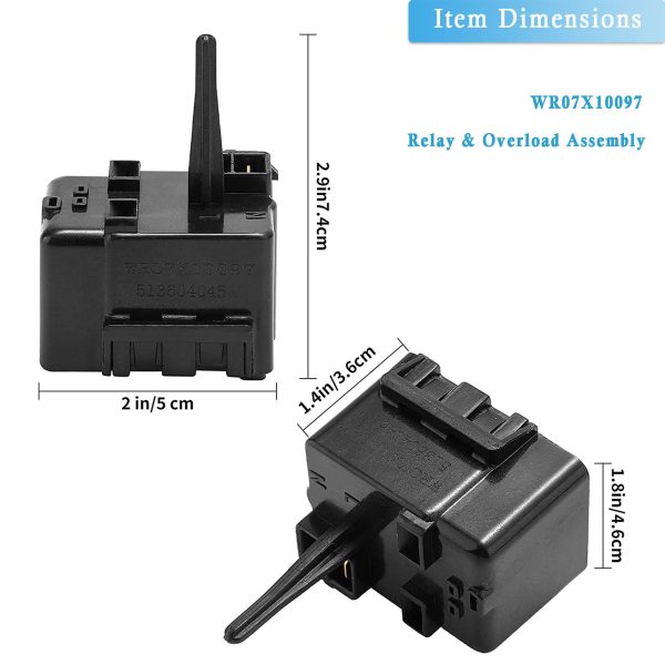 WR07X10097 Refrigerator Compressor Relay and Overload Assembly Starter For Discount