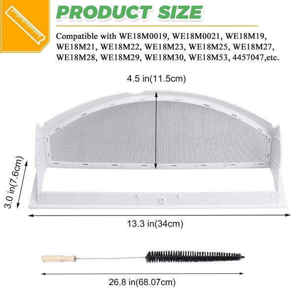 WE18X25100 Dryer Lint Screen Filter WE18M28 and Dryer Lint Cleaner Brush on Sale