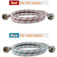 Washing Machine Hoses 90-Degree Elbows 6Ft Long Stainless Steel Hot & Cold For Cheap