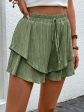 Perfee Tied Layered High Waist Shorts Online Sale